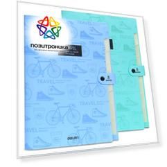 Папка-портфель на кнопке Deli 5737
