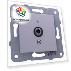Розетка телевизионная Panasonic Karre Plus & Arkedia Slim серебро (wktt04522sl-ru)