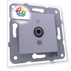 Розетка телевизионная Panasonic Karre Plus & Arkedia Slim серебро (wktt04542sl-ru)