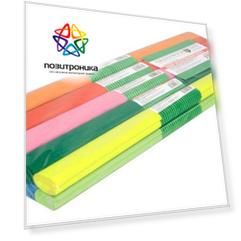 Бумага цветная CR25090 крепир. 10л. 10цв. 32г/м2