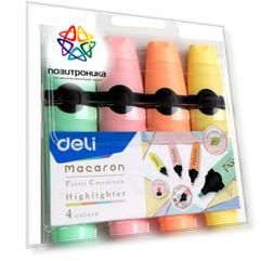 Набор текстовыделителей Deli EU356-MT Macaron 4цв.