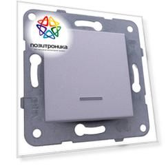 Выключатель Panasonic Karre&Arkedia серебро (wktt00442sl-ru)