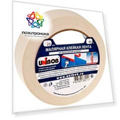 Клейкая лента малярная Unibob белая (28135)
