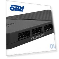 Hub Aerocool H66F / 6-port hub with PWM / connection of six 6-pin addressable RGB fans