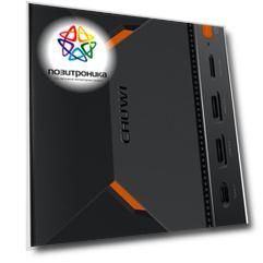 Мини ПК Chuwi HeroBox, Intel Celeron N5100, DDR4 8ГБ, SSD 256ГБ, Intel UHD Graphics, Windows 11 Home, черный