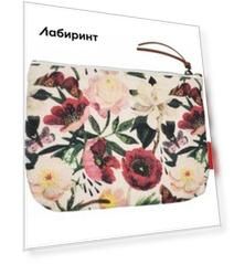 Кошелек-косметичка на молнии Пионы