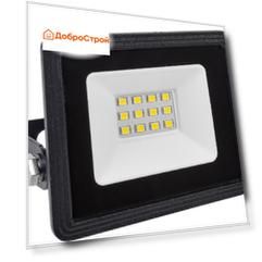 Прожектор Иэк  светодиодный черный СДО 06-10 IP65 6500 K