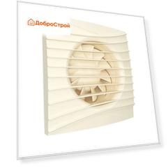 Вентилятор осевой вытяжной с обратным клапаном SILENT 5C Ivory, D 125