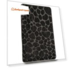 Коврик для ванной комнаты  черный, 50*80 см, STONE, BLACK