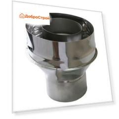 Переход с одноконт. на двухконт. дымоход 150/220, нерж. 0,5мм