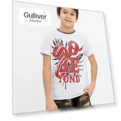 Белая футболка с принтом Gulliver (164)