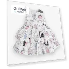 Белое платье с принтом Gulliver (74)