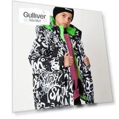 Черная куртка зимняя Gulliver (170)