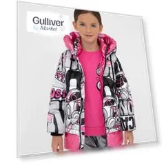 Куртка демисезонная стеганая из орнаментальной плащовки Gulliver (122)
