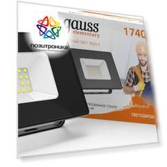 Прожектор уличный Gauss Elementary 613527120 черный