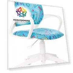 Кресло детское Бюрократ BUROKIDS 1 W, обивка: ткань, цвет: голубой