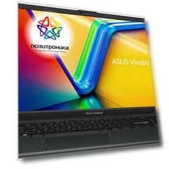 Ноутбук Asus VivoBook E1504FA-BQ091, 15.6", IPS, AMD Ryzen 3 7320U, LPDDR5 8ГБ, SSD 256ГБ, AMD Radeon, черный (90nb0zr2-m005b0)
