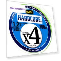 Шнур плетеный Duel PE Hardcore X4 150m MilkyGreen (#0.6/(0.132mm)/5.4kg)