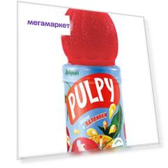 Напиток сокосодержащий Добрый Pulpy из яблоко-черноплодная рябина-вишня 0,9 л