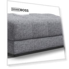Пуф BOSS XL Рогожка Vento серый