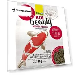 Корм Tetra Koi Beauty S для карпов кои размером более 10 см в виде плавающих гранул - 10 л