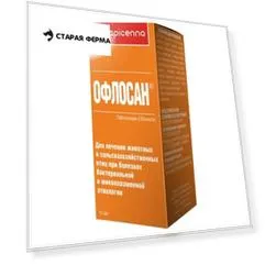 Apicenna Офлосан препарат для лечения бактериальной и микоплазменной этиологии у животных - 10 мл