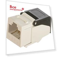 Неэкранированный модуль-вставка NIKOMAX Keystone NMC-KJUE2-NT-WT