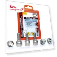 Болты-секретки m heyner m12x1,5 l=28мм ключ 17 856 290