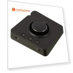 Звуковая карта USB Creative Sound BlasterX X-3, 7.1, Ret [70sb181000000]