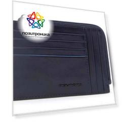 Портмоне Piquadro Blue Square Revamp синий, кожа натуральная (pu1243b2vr/blu)