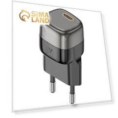 Сетевое зарядное устройство Accesstyle Grape 20WC, USB-C, 3А, 20 Вт, быстрая зарядка, серое