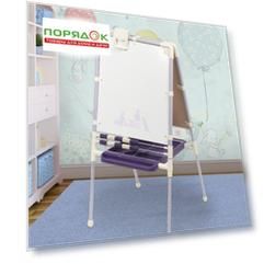 Мольберт детский растущий, со счетами, сиреневый с бежевым, Nika, М2Р/3