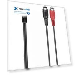 Адаптер HAMA H-205186 00205186 Jack 6.3 (f) 2xRCA (m) 0.1м черный