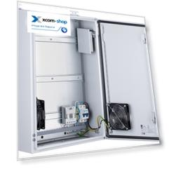 Шкаф NSGate NSB-3860H1F1 B386H1F1 380x600x210 комплект [1, 2, 3] с нагревателем и оптическим кроссом