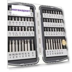 Набор бит с магнитным адаптером (64 пр; 1/4") MATRIX 11327