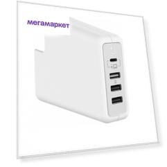 Адаптер DockCase P1 MC61 USB-C/ 3xUSB-A для MacBook Pro 13" (White)