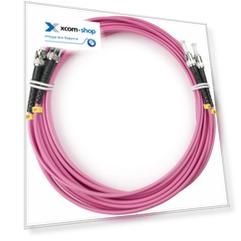 Патч-корд волоконно-оптический Cabeus FOP-50-OM4-ST-ST-7m duplex, ST-ST 50/125 mm OM4, 7м, LSZH