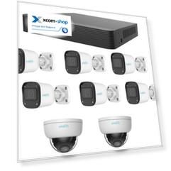 Комплект видеонаблюдения UNIVIEW X-com Un Коттедж IP 6+2+1