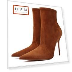 Замшевые ботильоны Scarlet Casadei