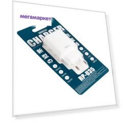 Сетевое зарядное устройство Remax 2xUSB-A 2.1 А белый