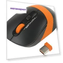 Беспроводная мышь A4Tech Fstyler FG10S черный, оранжевый