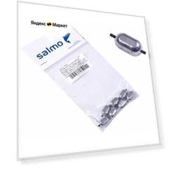 Груза на силиконовой трубке Salmo "Oval", 08.0 г (7 штук)