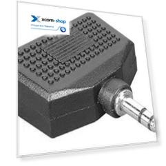Адаптер HAMA H-43353 00043353 аудио Jack 3.5 (m)/2xJack 3.5 (f) черный