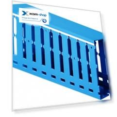 Кабель-канал DKC 00283RL перфорированный, с крышкой, синий RL12 40x40 мм, длина 2 м, (уп/20 шт) "Quadro"