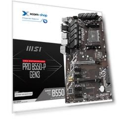 Материнская плата ATX MSI PRO B550-P GEN3 (AM4, AMD B550, 4*DDR4 (4400), 6*SATA 6G RAID, M.2, 6*PCIE, Glan, VGA, DVI-D, HDMI, 4*USB 3.2, 2*USB 2.0)