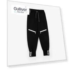 Брюки-джоггеры черные Gulliver (170)