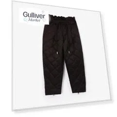 Брюки стеганые черные Gulliver (128)