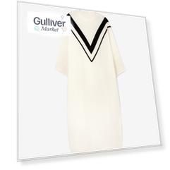 Платье оверсайз вязаное белое GLVR (M)
