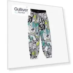Брюки на флисе с рисунком Gulliver (158)