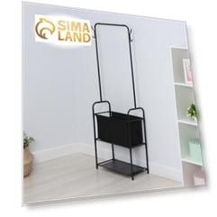 Стойка для одежды с корзиной LaDо́m, 60×26×160 см, цвет чёрный